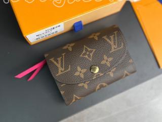 M41939-new ルイヴィトン モノグラム 財布 コピー 「LOUIS VUITTON」 23新作 ポルトモネ・ロザリ レディース 二つ折り財布 フューシャ