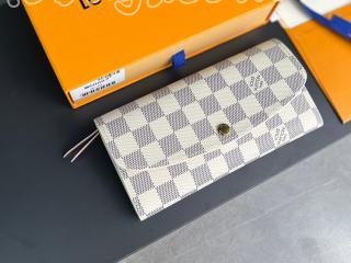 N41625-new ルイヴィトン ダミエ・アズール 長財布 コピー 「LOUIS VUITTON」 23新作 ポルトフォイユ・エミリー レディース 二つ折り財布