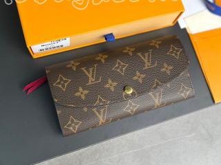 M60697-new ルイヴィトン モノグラム 長財布 コピー 「LOUIS VUITTON」 23新作 ポルトフォイユ・エミリー レディース 二つ折り財布