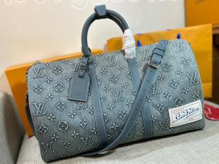 M22532 ルイヴィトン モノグラム・ウォッシュ バッグ コピー 「LOUIS VUITTON」 23新作 キーポル・バンドリエール 50 メンズ ボストンバッグ