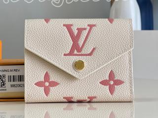 M82062 ルイヴィトン モノグラム・アンプラント 財布 スーパーコピー 「LOUIS VUITTON」 23新作 ポルトフォイユ・ヴィクトリーヌ レディース 三つ折り財布