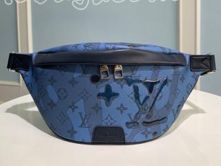 M22576 ルイヴィトン モノグラム・アクアガーデン バッグ スーパーコピー 「LOUIS VUITTON」 23新作 ディスカバリー・バムバッグ PM メンズ ボディバッグ