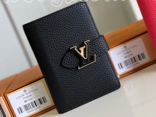 M81561 ルイヴィトン 財布 スーパーコピー 「LOUIS VUITTON」 23新作 LV ヴェルティカル CPウォレット 二つ折り財布 ノワール