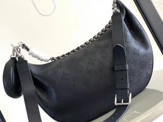 M22822 ルイヴィトン マヒナ バッグ スーパーコピー 「LOUIS VUITTON」 23新作 バイア MM レディース ショルダーバッグ ノワール