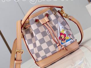 N40511 ルイヴィトン ダミエ・アズール バッグ スーパーコピー 「LOUIS VUITTON」 23新作 ナノ・ノエ レディース ショルダーバッグ