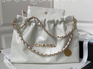 AS4486-4 シャネル バッグ コピー 23年新作 CHANEL 22 ハンドバッグ シャイニー カーフスキン レディース ショルダーバッグ