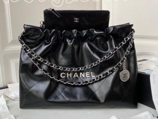 AS4486-5 シャネル バッグ スーパーコピー 23年新作 CHANEL 22 ハンドバッグ シャイニー カーフスキン レディース ショルダーバッグ