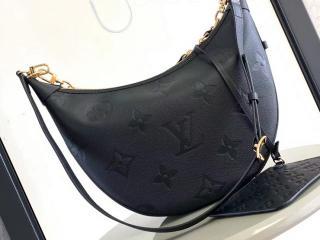 M46725 ルイヴィトン モノグラム・アンプラント バッグ スーパーコピー 「LOUIS VUITTON」 23新作 ループ・ホーボー レディース ショルダーバッグ ノワール