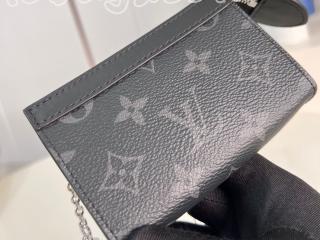 M82776 ルイヴィトン モノグラム・エクリプス 財布 スーパーコピー 「LOUIS VUITTON」 23新作 ポシェット・クレ ヴォワヤージュ メンズ 財布