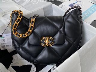 AS4638-1 シャネル バッグ スーパーコピー CHANEL 24 Cruise ホーボーバッグ シャイニー ラムスキン レディース ショルダーバッグ