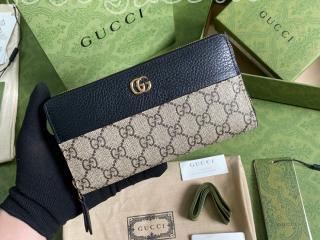 456117-1 グッチ 長財布 スーパーコピー GUCCI 23新款 ダブルG ジップアラウンドウォレット ラウンドファスナー財布