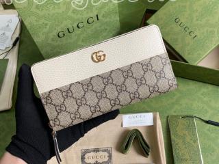 456117-3 グッチ 長財布 スーパーコピー GUCCI 23新款 ダブルG ジップアラウンドウォレット ラウンドファスナー財布