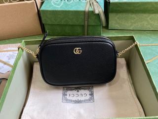 ‎772759-1 グッチ バッグ スーパーコピーGUCCI  23新款 〔GGマーモント〕ミニ ショルダーバッグ