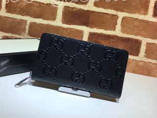 625558 1W3AN 1000 グッチ 長財布 スーパーコピー GUCCI 23新款 GGエンボス ジップアラウンドウォレット メンズ ラウンドファスナー財布