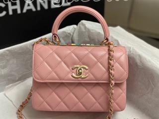 AS4654-3 シャネル バッグ コピー CHANEL 24 Cruise トップハンドル フラップ バッグ ラムスキン レディース ショルダーバッグ 6色可選択