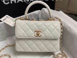 AS4654-4 シャネル バッグ スーパーコピー CHANEL 24 Cruise トップハンドル フラップ バッグ ラムスキン レディース ショルダーバッグ 6色可選択