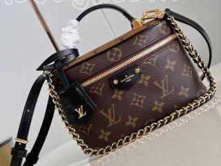 M47125 ルイヴィトン モノグラム バッグ スーパーコピー 「LOUIS VUITTON」 24新作 ヴァニティ・チェーン ポーチ レディース ショルダーバッグ