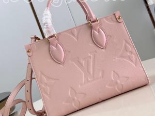 M47135 ルイヴィトン モノグラム・アンプラント バッグ コピー 「LOUIS VUITTON」 24新作 オンザゴー PM レディース トートバッグ オパール ピンク