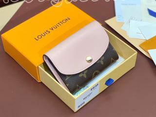 M83600 ルイヴィトン モノグラム 財布 コピー 「LOUIS VUITTON」 24新作 ポルトモネ･ロザリ レディース 二つ折り財布 オパール ピンク