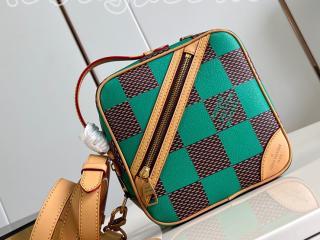 N40563 ルイヴィトン ダミエ･ポップ バッグ スーパーコピー 「LOUIS VUITTON」 24新作 チェス･メッセンジャー メンズ ショルダーバッグ グリーン