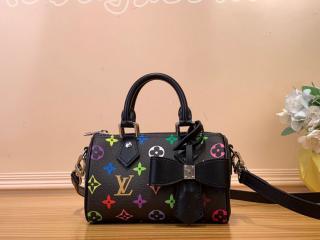 M13406 ルイヴィトン モノグラム・マルチカラー バッグ コピー 「LOUIS VUITTON」 新作 LV × TM ナノ･スピーディ レディース ショルダーバッグ