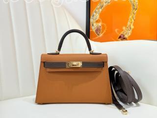 エルメス ケリーミニ2 バッグ コピー HERMES Mini Kelly 19cm 外縫い レディース ショルダーバッグ