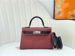 エルメス ケリーミニ2 バッグ コピー HERMES Mini Kelly 19cm 外縫い レディース ショルダーバッグ