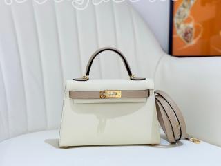 エルメス ケリーミニ2 バッグ スーパーコピー HERMES Mini Kelly 19cm 外縫い レディース ショルダーバッグ