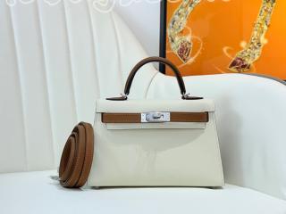 エルメス ケリーミニ2 バッグ コピー HERMES Mini Kelly 19cm 外縫い レディース ショルダーバッグ