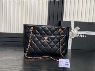 AS5215 B18306 94305 シャネル バッグ スーパーコピー CHANEL 新作 ショッピングバッグ シャイニー ラムスキン レディース ショルダーバッグ