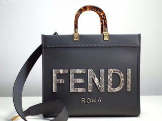 Sunshine8372-2 フェンディ バッグ コピー FENDI 新作 フェンディ サンシャイン ミディアム ライトブラウンレザー／エラフレザー トートバッグ