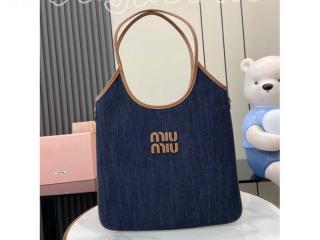 5BG231-9 ミュウミュウ バッグ スーパーコピー MIUMIU 新作 IVY キャンバスxレザー レディース ショルダーバッグ